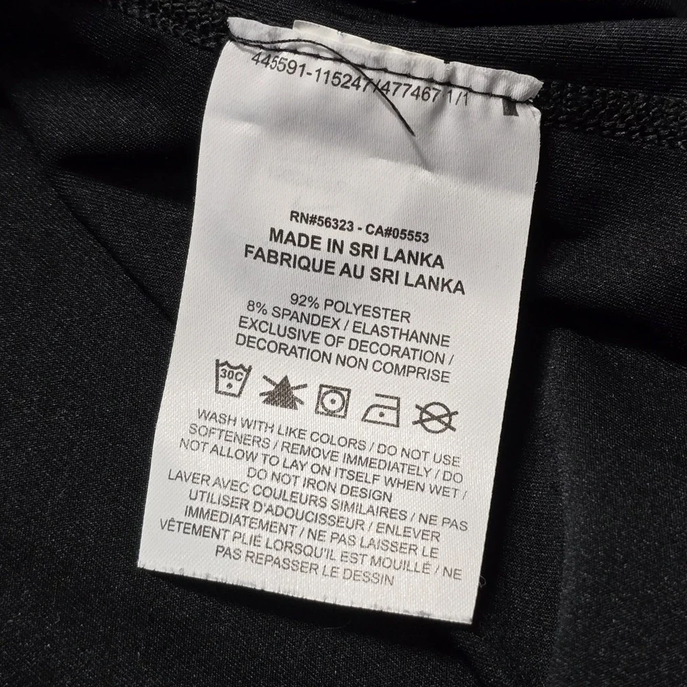 Nike Pro Mens L Short Sleeve Compression Shirt Slim Black Center Swoosh Dri Fit